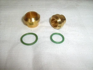 KIT DE MONTAJE ADAPTADOR DE AIRE ACONDICIONADO LLAMARADA MACHO INSERCIÓN ANILLO TÓRICO A MACHO #8 Y #10, SIN ANILLOS 4 piezas - Imagen 1 de 1