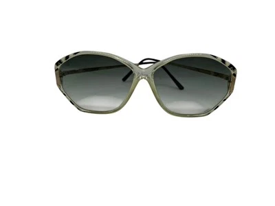 Lunettes De Soleil Femme Made In Italy Plastique Années 80 Vintage Noir SOVER - Photo 1/4