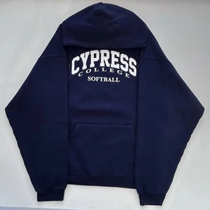 Vintage Y2K Russell Athletic Cypress College Softball Pullover Hoodie Men’s XL - Picture 1 of 6