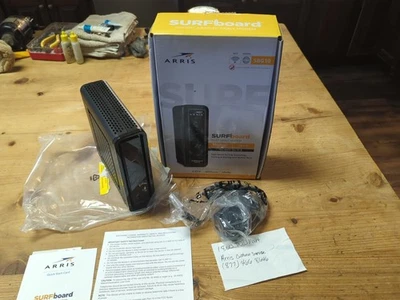ARRIS SURFboard SBG10 DOCSIS 3.0 16 x 4 Gigabit Cable Modem/AC1600 Wi-Fi Router  - Image 1 of 4
