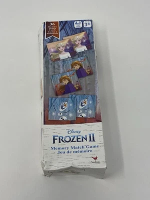 🔹 Disney Frozen II Memory Match Game 36 Cards Kids 3+ Cardinal 🔹 Read - Image 1 of 4