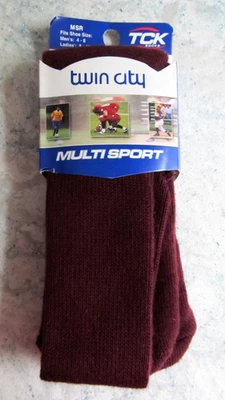 CALCETINES TUBO MULTIDEPORTE TWIN CITY TCK, TALLA M, GRANATE, UN PAR, NUEVOS Foto 1 de 4