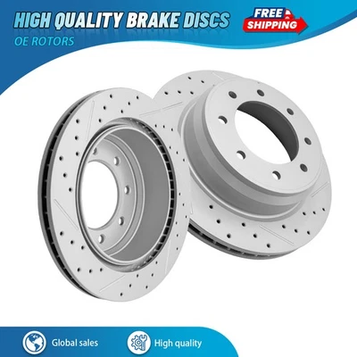 Rotores de freno de disco perforados traseros para Nissan NV1500 NV2500 NV3500 2012 2013-2021 Foto 1 de 4