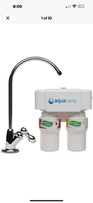 Aquasana Claryum 2-Stage Under Sink Water Filter System AQ-5200 Brushed Nickel - Image 1 of 4