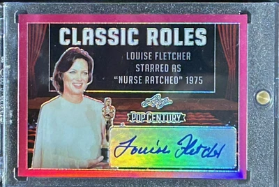 Louise Fletcher AUTOGRAPH 2019 Leaf Pop Century Metal Classic Roles Pink  7/7 - Image 1 of 2