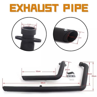 Star Bolt XV950 XVS950 2010-2018 Staggered Long Shorts Exhaust Pipes for Yamaha — 第 1/4 张图片