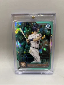 2022 Bowman Chrome Sapphire #40 Kyle Tucker Aqua /99 Houston - Picture 1 of 4