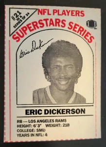*VINTAGE* 1986 Dairy Pak NFL Superstars Series Eric Dickerson #21 - Well Cut - Bild 1 von 1