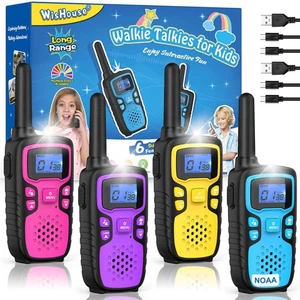Walkie Talkies for Kids Rechargeable Long Range,Xmas Birthday Gift for 4 5 6 ... - Picture 1 of 9