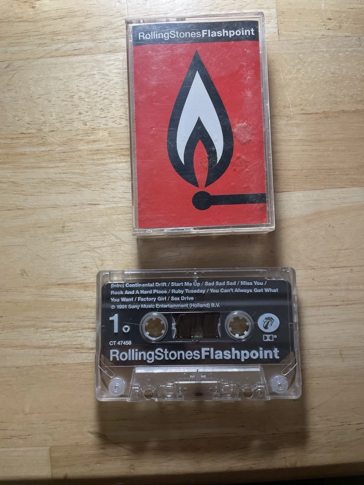 Rolling Stones  - Flashpoint - Live Album - Cassette - 1991 - Image 1 of 1