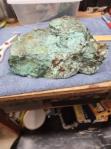 South African Turquoise Large Raw Piece 9.8 Lbs  Beautiful Piece - Picture 1 of 7