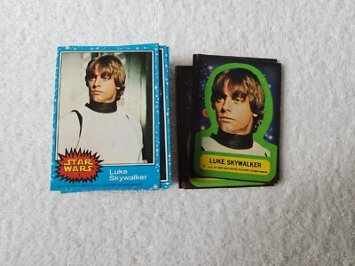 1977 Star Wars Series 1 Blue Complete Card/Sticker Sets (66/11) Excellent - Image 1 of 4