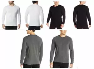 NEW Men's 32 Degrees Heat 2 Pack Long Sleeve Shirts Crewneck Anti Odor Stretch - Picture 1 of 6