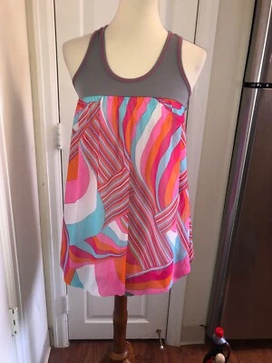 Camisa túnica Body Central vestido burbuja multicolor elástica talla mediana - usada en excelente estado Foto 1 de 4