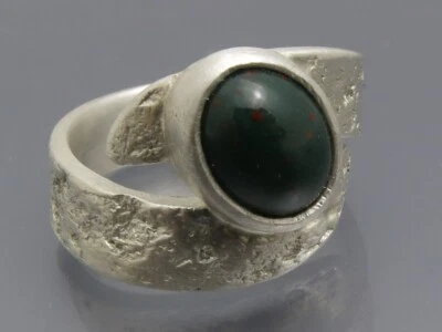 REIF-DESIGN - LABRADORIT RING - UNIKAT AUS EIGENER GOLDSCHMIEDE - 999 FEINSILBER - Bild 1 von 4