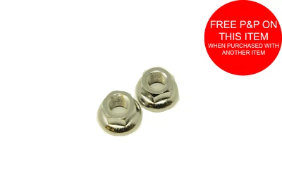 Pair Of Bike Chrome Track Wheel Nuts With Integrated Washer 5/16" 3/8" M9" M10" - Image 1 of 3