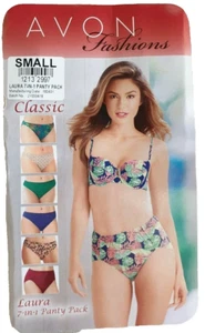 BNIP Damas Talla S o 10 Avon Laura Calzoncillos Paquete de 7 Ropa Interior Pantalones Multicolores - Imagen 1 de 2