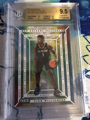 2019-20 Panini Player of the Day ZION WILLIAMSON RC Highlight #51 9.5 BGS - Image 1 of 2