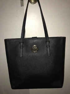 MICHAEL KORS LOGO TOTE E-1309 Black - Picture 1 of 8