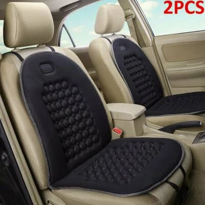 2PC Universal Car Van Seat Cushion Orthopaedic Front Seat Cover Protect Back New - Image 1 of 4