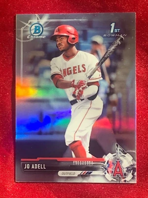 2017 1st Bowman Chrome JO ADELL Refractor Non-Auto RC Rookie Card Angels HOT - Image 1 of 3