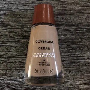 Covergirl Clean Liquid Foundation Makeup 153 Sand Beige - Picture 1 of 4