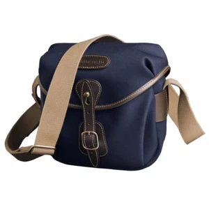 New Billingham Hadley Digital Shoulder Bag - Navy Canvas / Chocolate - Picture 1 of 3