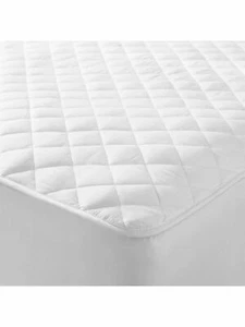 Quilted White Extra Deep Fitted Mattress Topper Bed Cover Protectors All Sizes - Picture 1 of 4