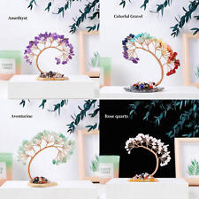 Kristallbaum, natürliche Schreibtischdekoration, Mini-Kristall-Feng-Shui-Baum, 