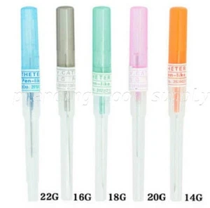 5pcs. Sterilized Disposable Cannula Body Piercing Needle Nose Lip Navel Nipple - Picture 1 of 7