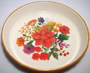 Pioneer Woman WINTER BOUQUET Stoneware 9-inch Pie Pan: EXC: NR - Picture 1 of 4