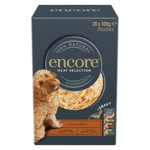 Encore 100% Natural Dog Pouch Meat Selection in Gravy 20x100g - Picture 1 of 5