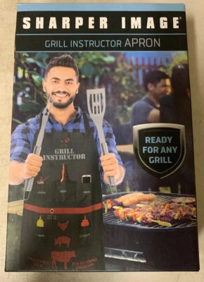 Grill Instructor Apron Father Dad Gift by Sharper Image - Image 1 of 3