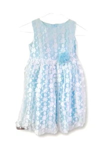 POPATU hübsches Osterkleid Größe 5T / 6 Farbe hellblau - Bild 1 von 2