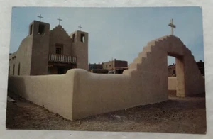 New Church At Taos Pueblo, New Mexico. Postcard (P2) - Picture 1 of 2