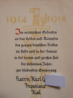 alte Urkunde 1914 - 1918 National Archiv  /  Kiel