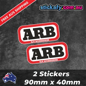 ARB Stickers (x2) Funny Laptop Car Window Bumper 4x4 Ute JDM Decal 4wd - Picture 1 of 4