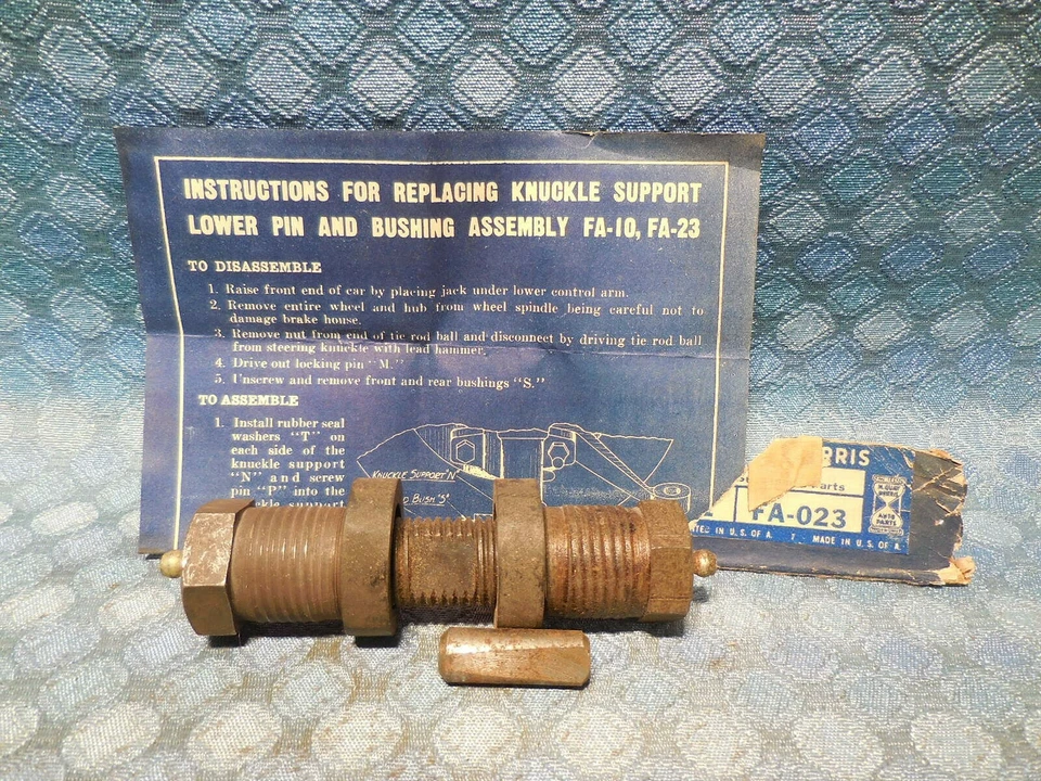 Kit de pasador de brazo de control exterior inferior Dodge & Plymouth NORS de principios de 1939 (ver anuncio) Foto 1 de 4