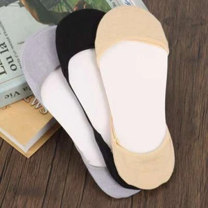 Womens No Show Liner Socks Footies Invisible Boat Cotton Sock NEW Solid Colors - Picture 1 of 15