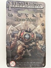 Mage Knight Metal Brass Golem