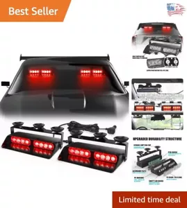 High-Intensity 2×7.16 Inch Emergency Flashing Lights for Vehicles - 21 Patterns - Picture 1 of 9