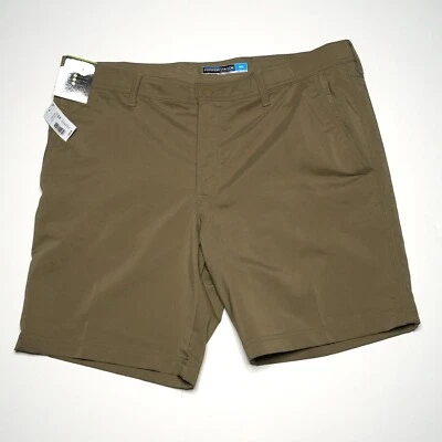 Roundtree & Yorke Performance 男式工装短裤 40x9 棕色易护理全新带标签 — 第 1/4 张图片