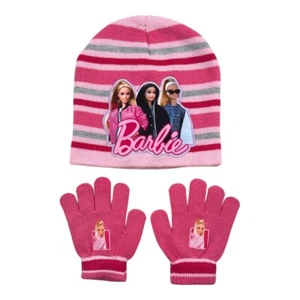 Hat And Gloves For Girls. Barbie, The Snow Queen, Ladybug, Lilo & Stitch. Gift - Picture 1 of 26