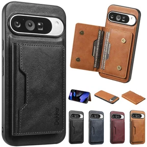 Para Google Pixel 10 Pro XL/9 Pro/9A/8A Magnético Cuero Billetera Portatarjetas Estuche - Imagen 1 de 16