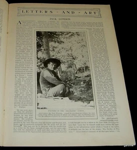 JACK LONDON 1916 OBITUARY * DEATH OF THE AUTHOR PHOTO FEATURE - Picture 1 of 1