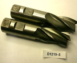 1"  4 FLUTE M42 END MILL (lot of 2)  D1219-5 B2 - Picture 1 of 4