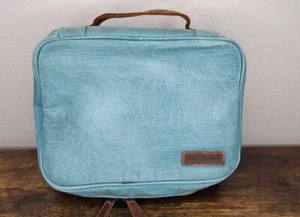 House Of Flynn Photographer Organization Case Blue Canvas Leather - Picture 1 of 9