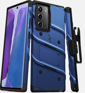 Samsung Galaxy Note 20 6.7” ZIZO BOLT Case Blue +Holster - Picture 1 of 2