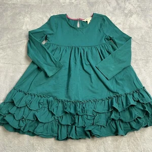 Matilda Jane Dress 4 Girls Veggie Stand Ruffle Teal Green Easter - Picture 1 of 7