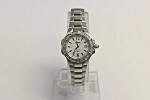 Seiko Coutura Women's SS White MOP Dial Diamond $550 Watch - Picture 1 of 5